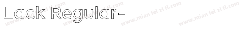 Lack Regular字体转换